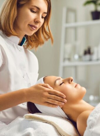 The woman tried the most popular today, buccal massage.